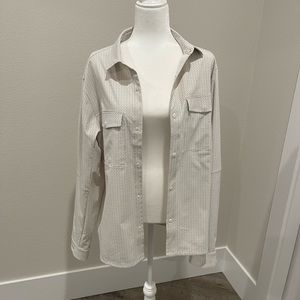 Lululemon men’s L button up. Color white. Brand new.
